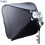 SBQS6060SL - Softbox (Quick Setup) - 60x60cm - met Cameraflitser houder type L met Flitsschoen (Canon/Nikon) - illuStar
