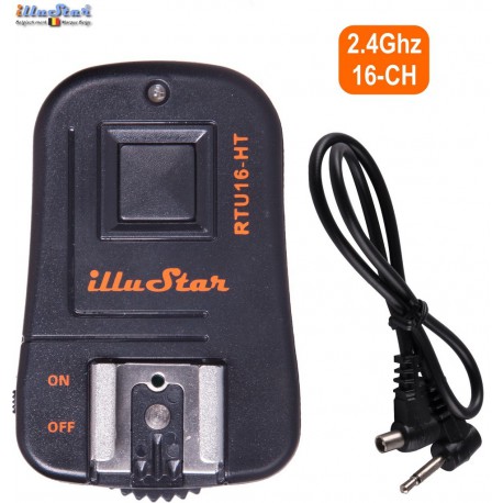 RTU16HT - Extra émetteur - 2.4 Ghz 16-canaux - avec sabot flash - illuStar