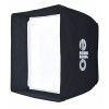 B002-A144 - Boîte à lumière - Softbox 50x50cm - pivotant sur 360° - repliable - avec sac - elfo