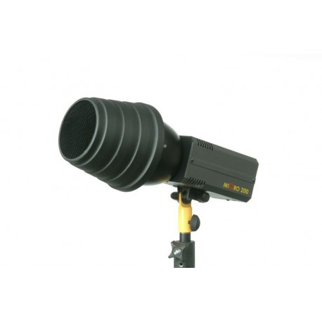 E116 - Snoot short - lenght 120mm with honeycomb 3,5mm ø95mm for MIQRO-PRO E116 - Snoot short - lenght 120mm with honeycomb 3,5mm ø95mm for MIQRO-PRO