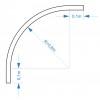 M032 - Gebogen Rail 90° R0,8m - elfo