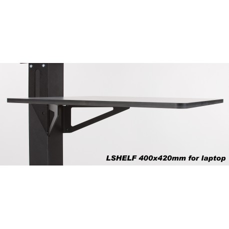 LSHELF - Accessoires optionnels pour le support B100 - Plateau (400x420mm) pour placer un ordinateur portable