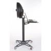 SKT03IDB100 - Pasfoto Systeem, Beauty dish met ingebouwde flitser 120 Ws en fototoestel Canon DSLR, B100 staander, software