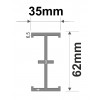 M001-30 - Rail lengte 3000mm - elfo