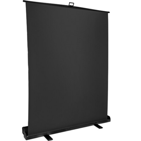 Roll-Up Achtergrondscherm FB-150200FB 150x200 cm Zwart