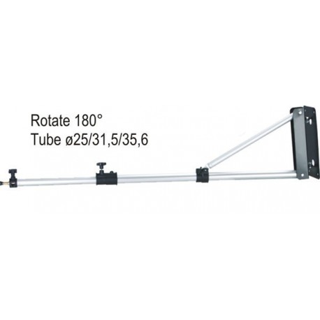 WB169 - Girafe murale (Wall boom) 169~98cm, 3 sections ø35,6/31,5/25 - pivotable 180° - illuStar