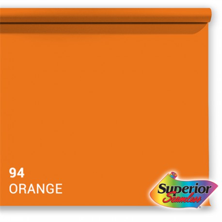 Rouleau de papier de fond - 94 Orange 1,35 x 11m