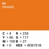 Rol achtergrondpapier - 94 Orange 1,35 x 11m