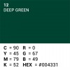 Rouleau de papier de fond - 12 Deep Green 1,35 x 11m