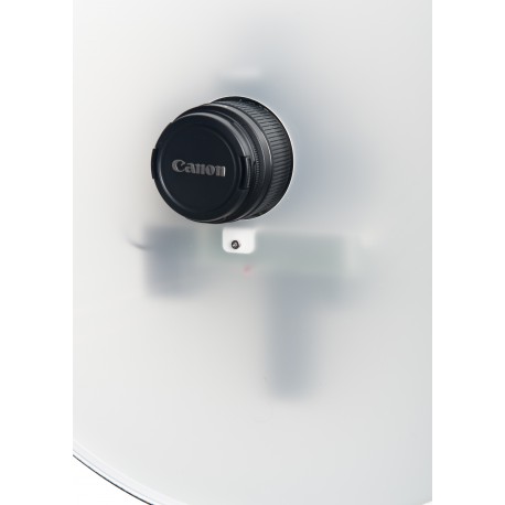 SKT03-ID - Pasfoto Systeem - Softlight reflector met ingebouwde flitser 120 Ws en fototoestel Canon DSLR, pasfoto-software
