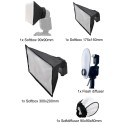 Universele Softbox / Diffuser kit geschikt voor alle cameraflitsers