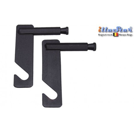 H-1EX - Hook (single axis) for Expan (background rolls) - plugs into SCLAMP (super clamp) - with hexa Spigot (1 pair) H-1EX - Hook (single axis) for Expan (background rolls) - plugs into SCLAMP (super clamp) - with hexa Spigot (1 pair)