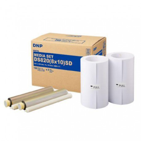 DNP Paper DM810820 2 Rolls with 130 prints 20x25 for DS820 DNP Paper DM810820 2 Rolls with 130 prints 20x25 for DS820