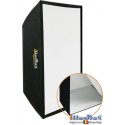 SB70100A144 - Boîte à lumière - Softbox 70x100cm - pivotant sur 360° - repliable - avec sac - illuStar