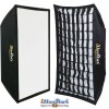 SB90122HCA144 - Softbox 2in1 - 90x122cm met Diffusor & Honingraatrooster, 360° draaibaar, Opvouwbaar, inclusief tas - illuStar