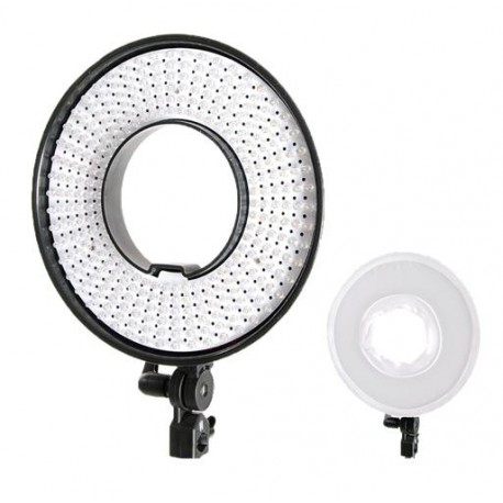 Bi-Color LED Ring Lamp Dimmable DVR-300DVC on 230V - Falcon Eyes